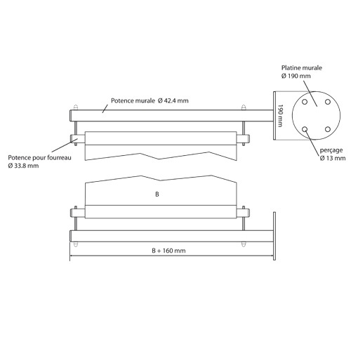 Accueil Extérieur Multi Kit DrapeauAffichage En Inox Potence kwPTOXiZu