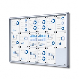 VITRINE FOND MAGNETIQUE PORTES COULISSANTES