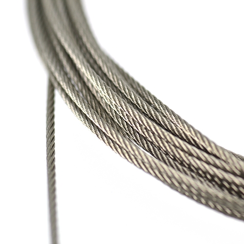 CABLE INOX Ø 1,5 MM  Fixations Multi Affichage : Sur câble