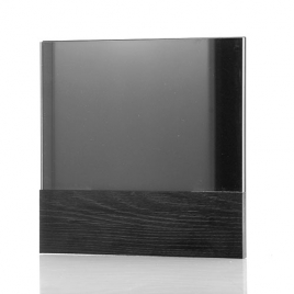 PLAQUE DE PORTE BOIS BRULÉ